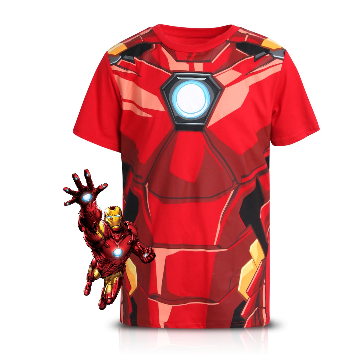 Marvel Avengers Spiderman Boys Shirts - Hulk Iron Man Captain America Thor Short Sleeve Graphic Tees for Toddler Boys & Kids